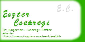 eszter csepregi business card